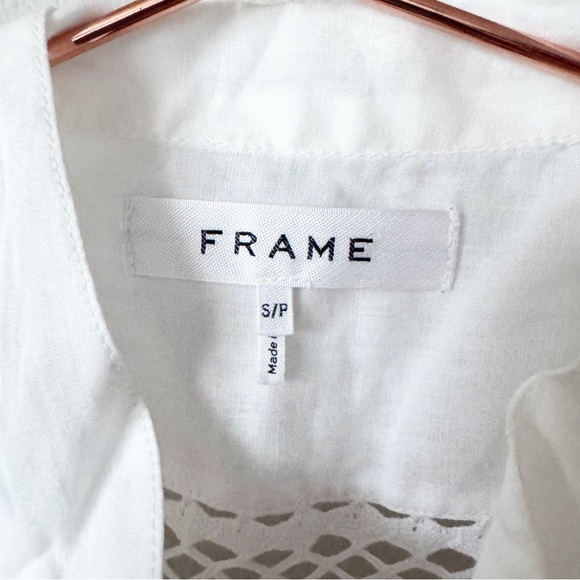 Frame Cali Ramie Lace Inset Sleeveless Top - Picture 6 of 14